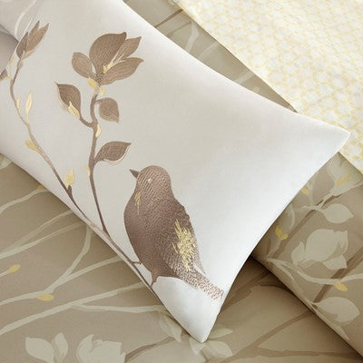  Essentials Vaughn Comforter Set with Cotton Bed Sheets in Taupe, King Madison ParkE10-016