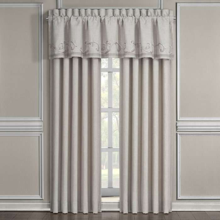 Angeline Window Straight Valance | 100% Polyester by JQueen NY