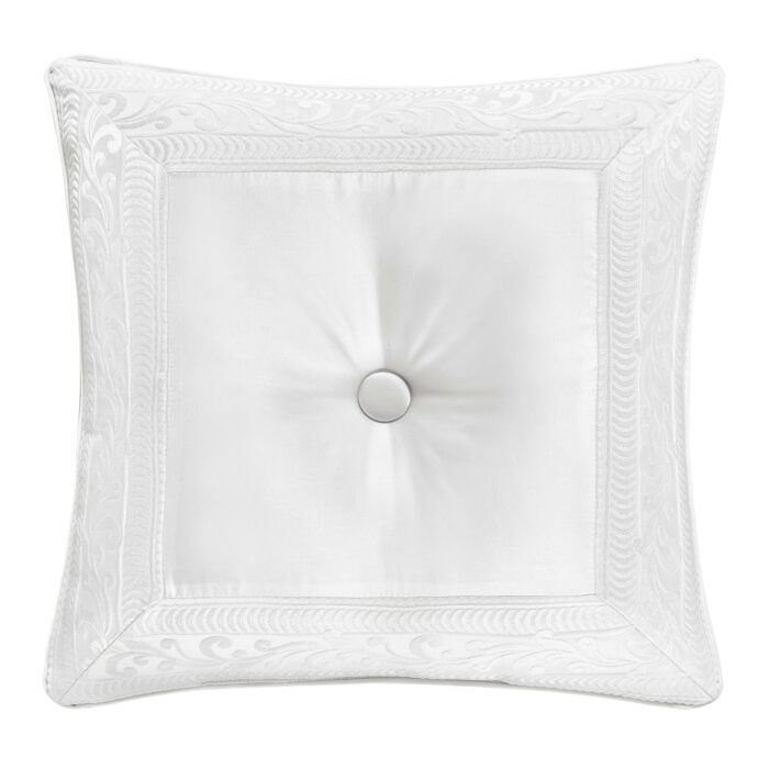 Bianco 20" Square Decorative Throw Pillow By JQueen NY New York