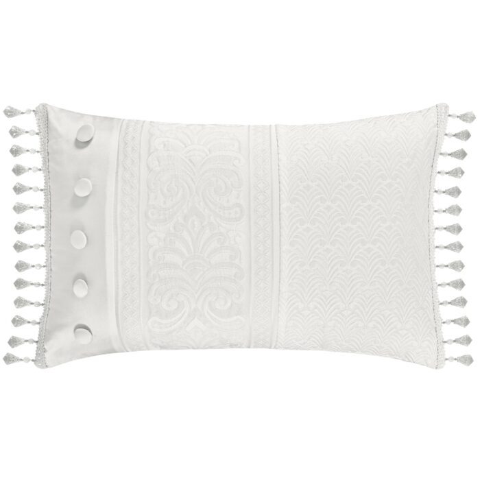 Bianco Boudoir Decorative Throw Pillow By JQueen NY New York