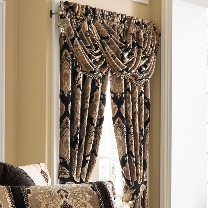 Bradshaw Black 84" Panel Pair | 100% Polyester by JQueen NY