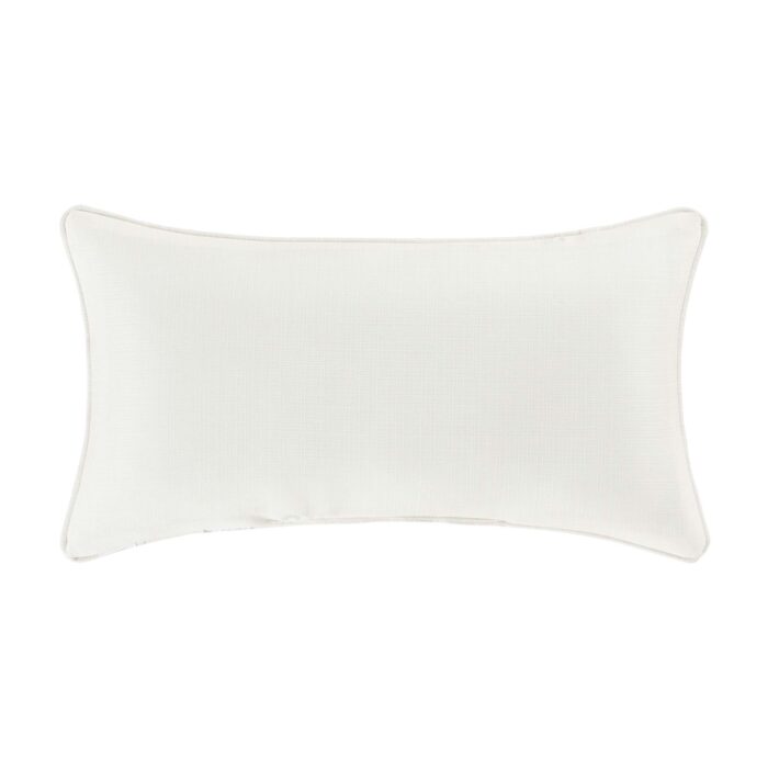Laurel Boudoir Decorative Throw Pillow White by JQueen NY