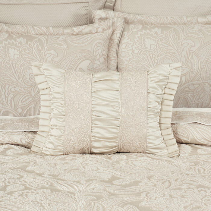 Villanova Alabaster Boudoir Decorative Throw Pillow 20" x 15"